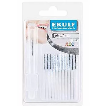 【瑞典Ekulf】0.7mm牙間刷12支入