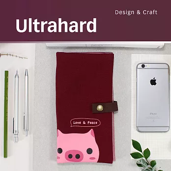 Ultrahard 就是可愛系列護照套-小豬