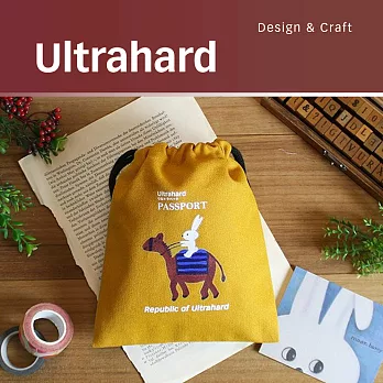 Ultrahard 月見兔束口袋-騎駱駝