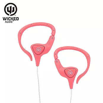 美國危客 Wicked Audio WI-3150 耳掛式線控耳機珊瑚紅色