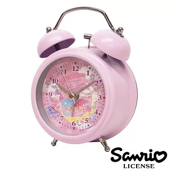 【日本進口正版】雙子星 KIKILALA 復古 造型鐘 指針時鐘 燈光設計 三麗鷗 Sanrio