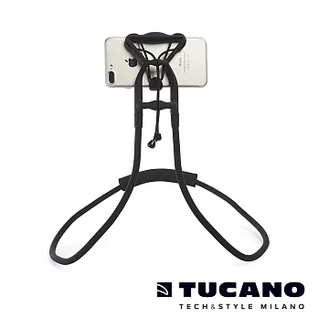 TUCANO Sospendo 懶人神器-放開那個平板 (10＂以下適用)黑