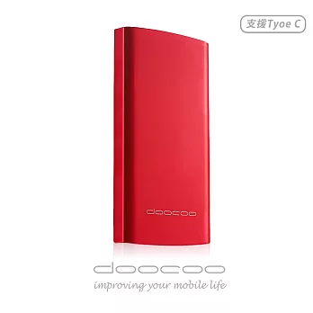 doocoo islim 11000+ 4th Power Bank 雙輸出智能行動電源冶艷紅