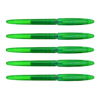 (5支1包)三菱UM170國民鋼珠筆 綠色