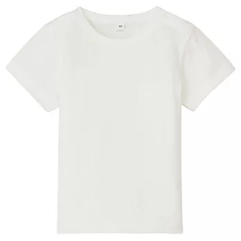 [MUJI無印良品]幼兒有機棉每日兒童服短袖T恤90柔白