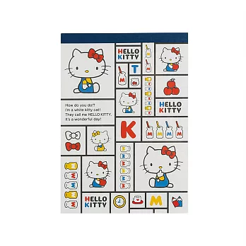 《Sanrio》HELLO KITTY復古系列A6便條紙(方格小物)