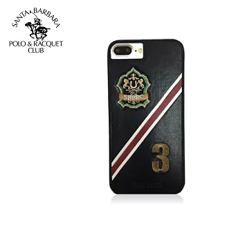 Polo iphone7 4.7Third 3D刺繡保護套黑