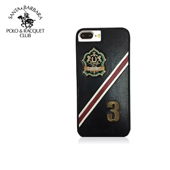 Polo iphone7 5.5Third 3D刺繡保護套黑