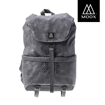 穆克斯 MOOX A6SGL 蓋式單扣背包 15.6＂-水洗灰