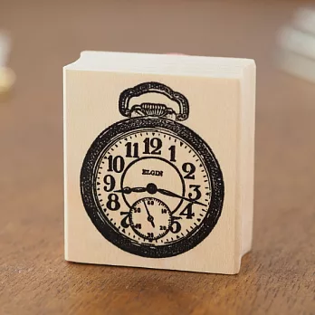 【100 Proof Press】美國復古素描印章_懷鐘錶