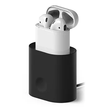 Elago Apple AirPods 充電盒立架充電座_黑