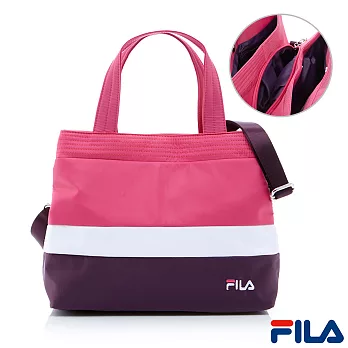 FILA三色漸層時尚手提側背包-BMQ-5103-PC-桃白紫