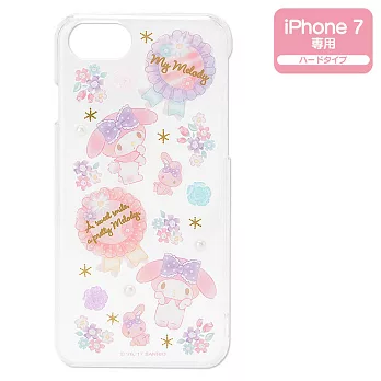 《Sanrio》美樂蒂 iPhone7透明硬殼保護殼(浪漫花園)