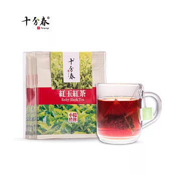 十分春TenSprings紅玉紅茶立體三角茶包隨身盒(6包入)