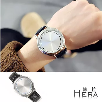【Hera】赫拉 電光觸碰未來式無指針手錶銀色