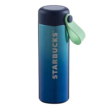 [星巴克]12OZ漸層藍不鏽鋼瓶