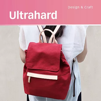 Ultrahard Classic 經典皮革後背包-紅