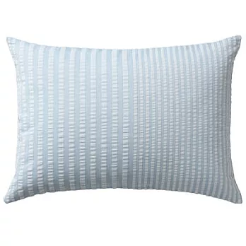 [MUJI無印良品]有機棉凹凸織枕套/50/淺藍