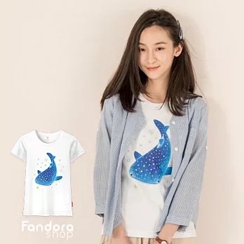 【Fandora】星，心-短袖女裝TEE-S棉花白