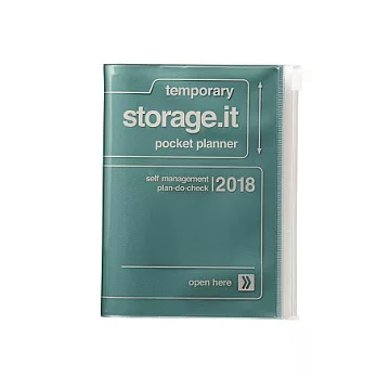 【MARK’S】2018 週間直式手帳_ Storage. it (A6)_藍