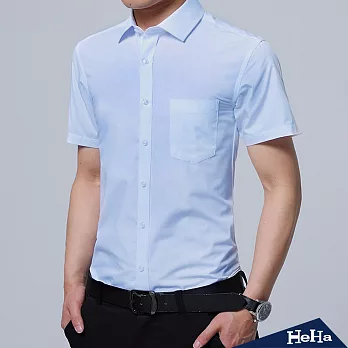 【Heha】上衣 商務斜紋短袖襯衫 五款(38-41可選)38（藍色）