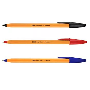 【BIC】orange fine EG 0.7原子筆黑藍紅3入組