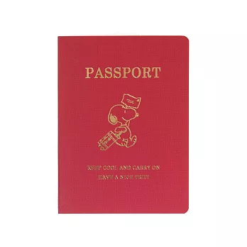 《KAMIO》SNOOPY環遊世界系列護照風便條紙(法國紅)