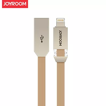 JOYROOM S-M337 鋅合金水晶新工藝Lightning 傳輸數據線(100CM)金色