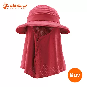 WildLand 中性抗UV調節式時尚帽W1035 / 城市綠洲(UPF30+、防曬、防紫外線、機能帽)32深粉紅