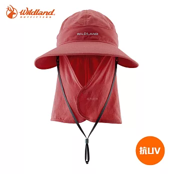 WildLand 中性抗UV可脫式功能遮陽帽W1038 / 城市綠洲(UPF30+、防曬、防紫外線、機能帽)18赭紅色