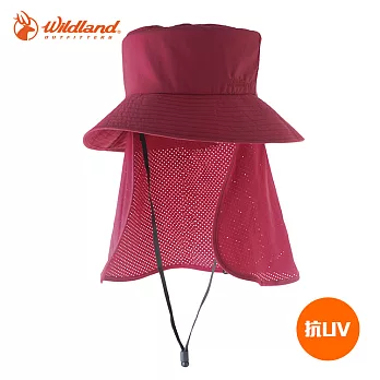 WildLand 中性抗UV多功能遮陽帽W1039 / 城市綠洲(UPF30+、防曬、防紫外線、機能帽)18赭紅色