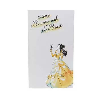 《KAMIO》迪士尼公主水墨彩妝系列PP名片/卡片收納夾(美女與野獸貝兒)
