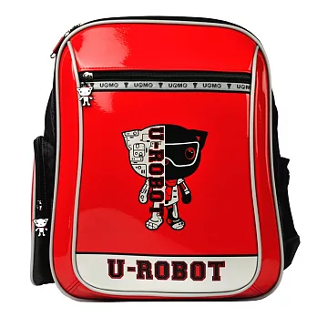 【UNME●小黑貂】Robot機器人彈性肩帶後背書包_3233D紅