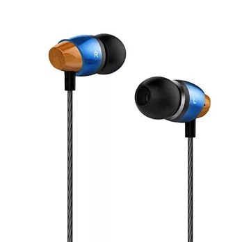 Astrotec阿思翠 AM800 原木金屬質感耳道式耳機 (金屬藍）
