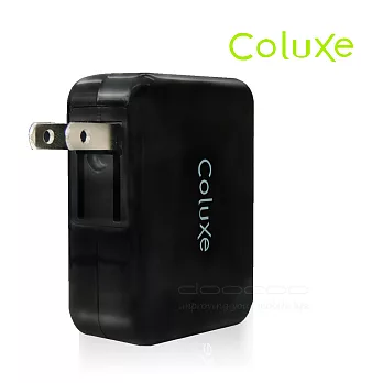 Coluxe 高速 4port USB QC3.0 旅行充電器黑色