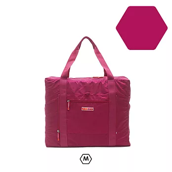 m square商旅系列Ⅱ尼龍折疊旅行購物袋M紫紅