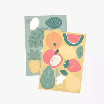 Dailylike 特大造型貼紙-02 生果多多