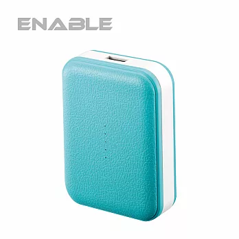 【台灣製造】ENABLE mojo 5200mAh 類皮革行動電源粉藍色