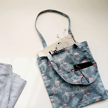 Dailylike 北歐外雙袋環保手提袋-02火烈鳥