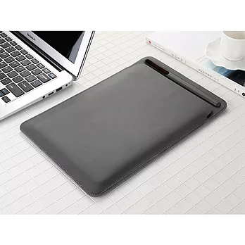 iPad 皮革保護套(10.5吋以下)灰色