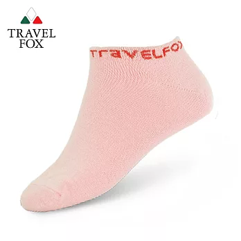 TRAVEL FOX 旅狐 女純棉船形襪 踝襪 [T33W-69]粉紅