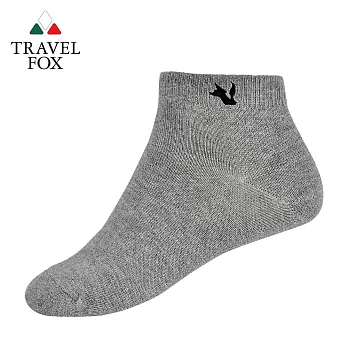 TRAVEL FOX旅狐 女純棉船形襪 隱形襪 [T40W-98]灰