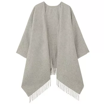 [MUJI無印良品]氂牛毛大判多用途披肩灰色