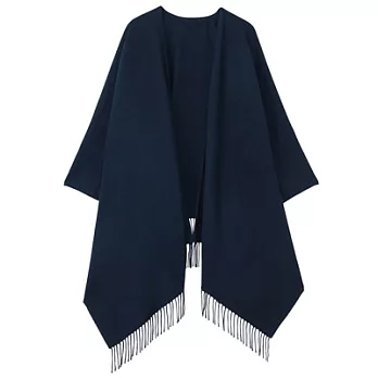 [MUJI無印良品]氂牛毛大判多用途披肩煙燻藍