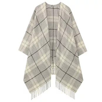 [MUJI無印良品]氂牛毛大判花紋多用途披肩淺灰