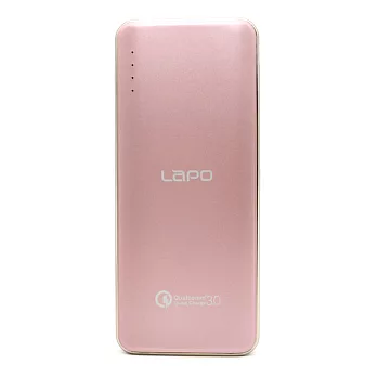 LAPO 10000mAh支援QC3.0/Type-C金屬合金行動電源(LT-101S)粉色