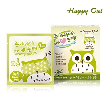 Happy Owl 快樂貓頭鷹SPA眼罩 -綠茶 (4入/盒)