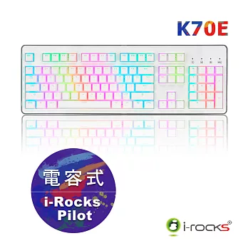 i-Rocks IRK70E 無接點電容式鍵盤-白