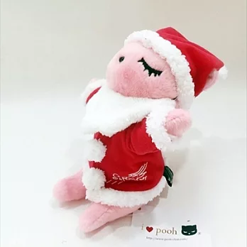 【聖誕版】I love pooh ,維尼貓絨毛玩偶(15cm)_Pink
