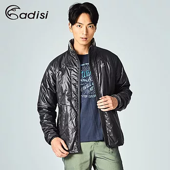 ADISI 男Primaloft撥水保暖外套AJ1721014 (S-2XL) / 保暖棉、環保、防潑水M科技黑